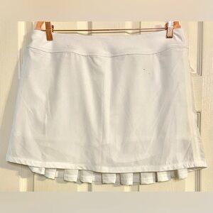 Vineyard Vines Women's Performance Solid White Lined Skort Tennis Size Large